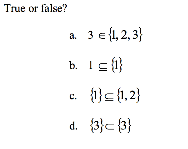 Solved True Or False A 3 El 2 3 1 1 2 C Chegg