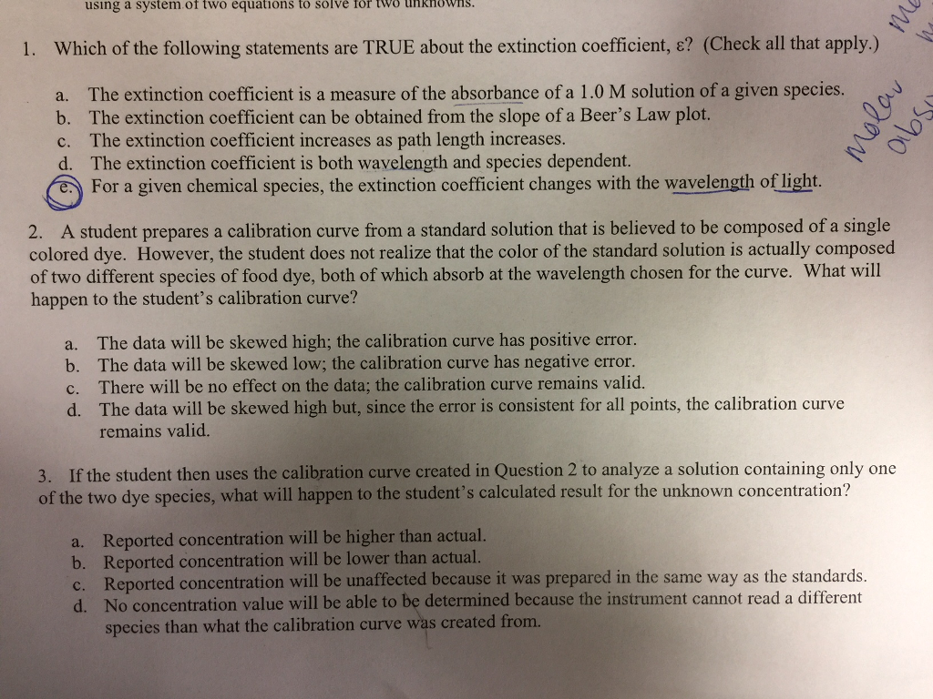 Solved which of the following statements are true about the