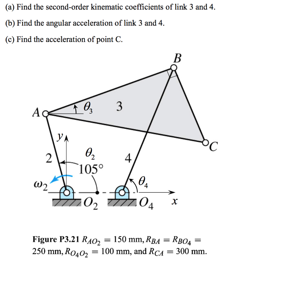 Solved (a) Find The Second-order Kinematic Coefficients Of | Chegg.com