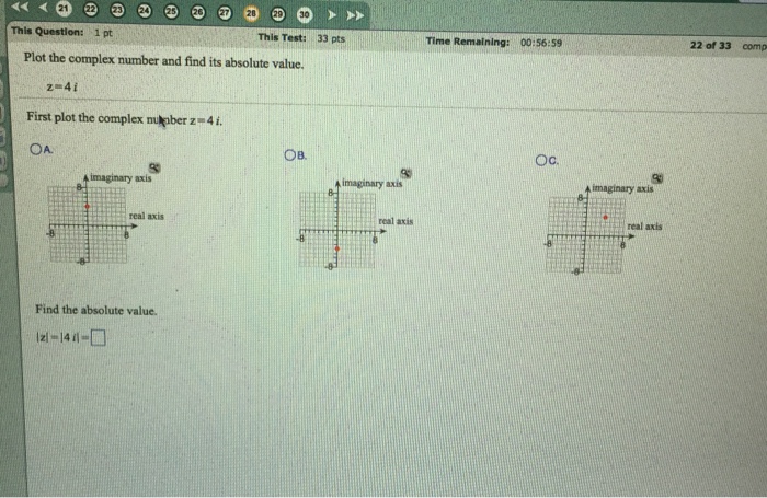 find the absolute value of complex number 2 i 4 5i