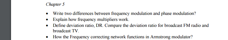 Solved Write Two Differences Between Frequency Modulation Chegg Solved Write Two Differences Between Frequency Modulation Chegg