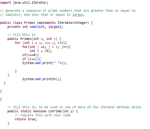 Solved JAVA I need help with this on I did Primes but Im | Chegg.com