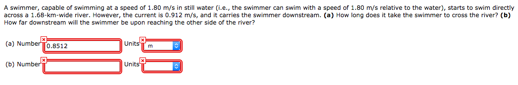 Solved A Swimmer Capable Of Swimming At A Speed Of 1 80 M S Chegg Solved A Swimmer Capable Of Swimming At A Speed Of 1 80 M S Chegg