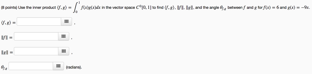 Solved between f and g forf(x) 6 and g(x) -9x j to find . | Chegg.com