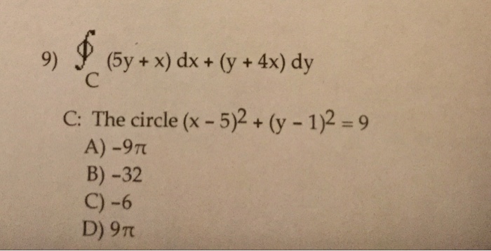 solved-5y-x-dx-y-4x-dy-c-the-circle-x-5-2-chegg