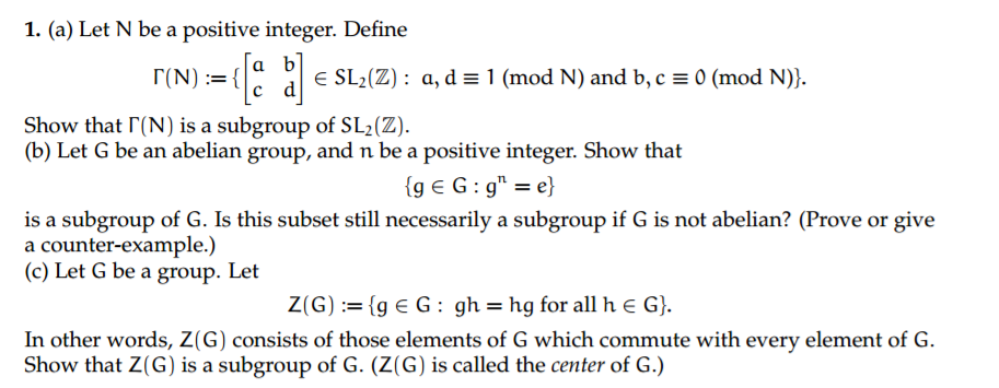 Solved Let N Be A Positive Integer Define N A B C 8159