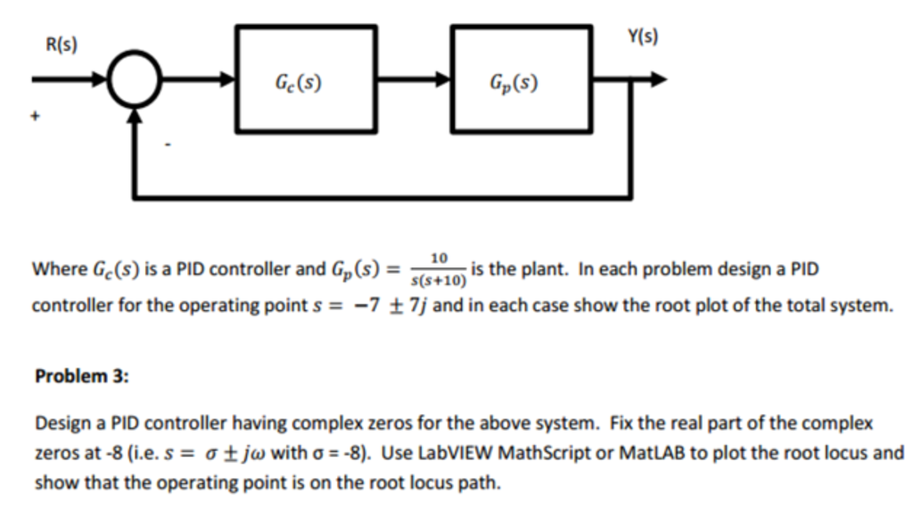 Solved Where G_c (s) is a PID controller and G_p (s) = | Chegg.com