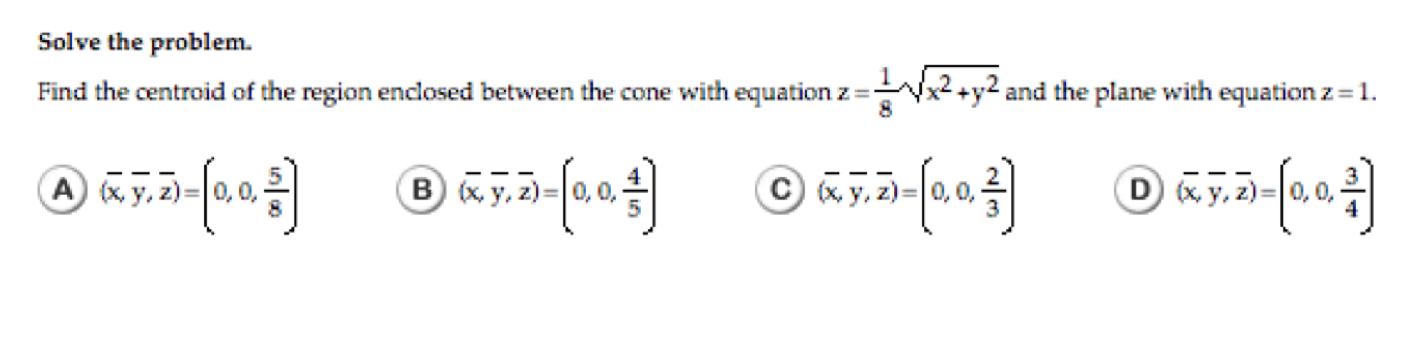 Solved solve the problem. Find the centroid of the region | Chegg.com