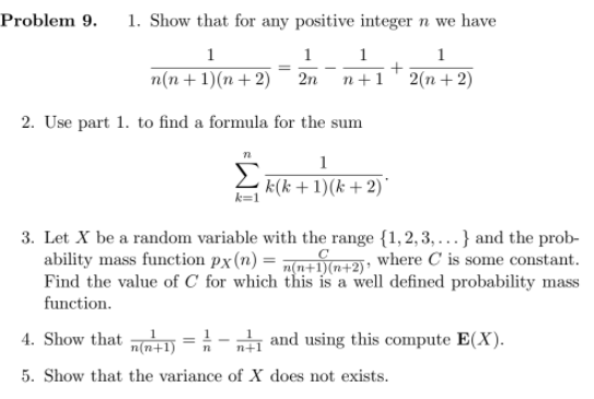 solved-problem-9-1-show-that-for-any-positive-integer-n-we-chegg