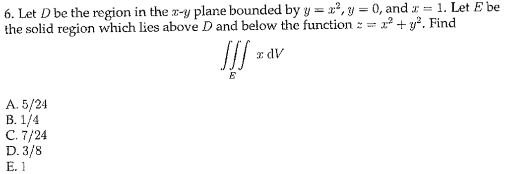 Solved 6. Let D be the region in the z-y plane bounded by | Chegg.com