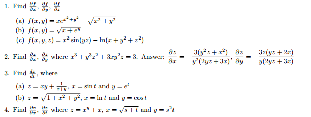 Solved Find f(x, y) = xe^x^2 + y^2 - squareroot x^2 + y^2 | Chegg.com