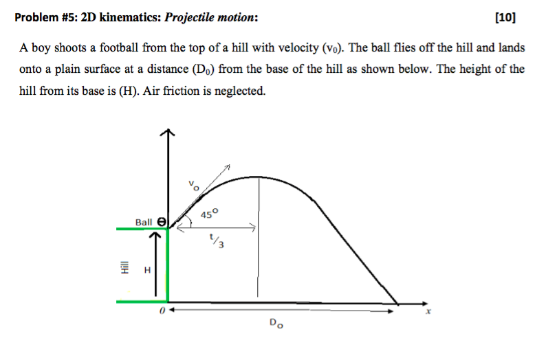 2d kinematics practice problems with answers
