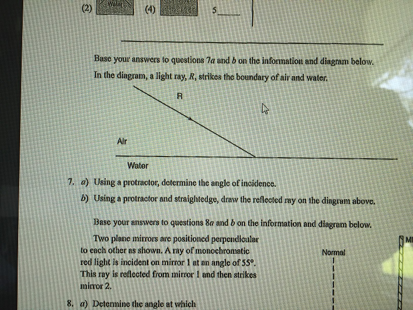 Solved Base your answers to questions 7a and b on the | Chegg.com