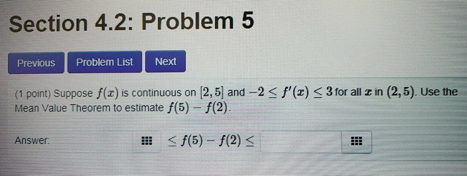 Solved Section 4.2: Problem 5 Previous Problem List Next (1 | Chegg.com