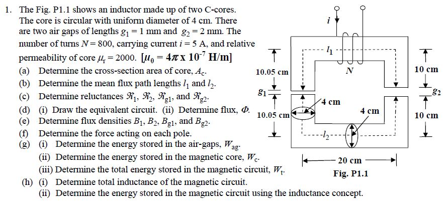 Solved The Fig. P1.1 Shows An Inductor Made Up Of Two | Chegg.com