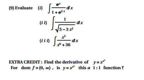 evaluate integration of e x 1 x 1 x 2 dx