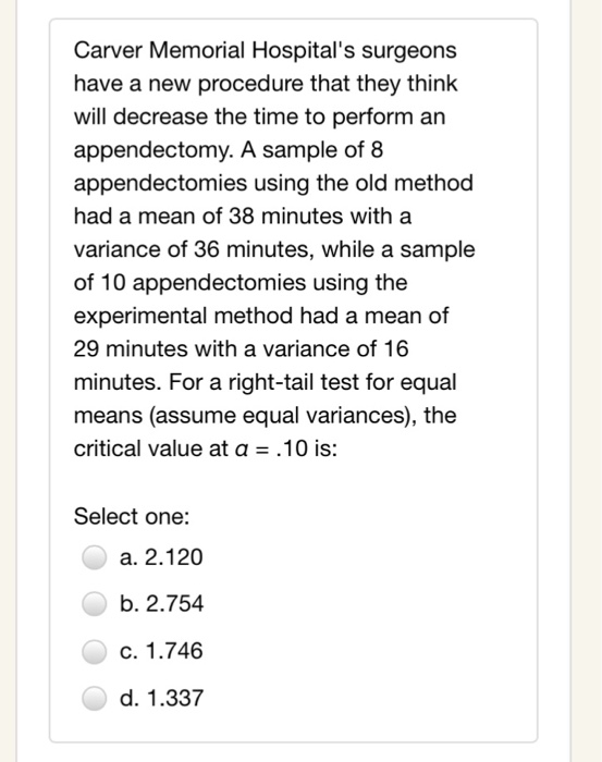 Two sample hypothesis testing chegg
