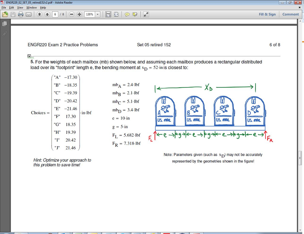 Solved For the weights of each mailbox (mb) shown below, and
