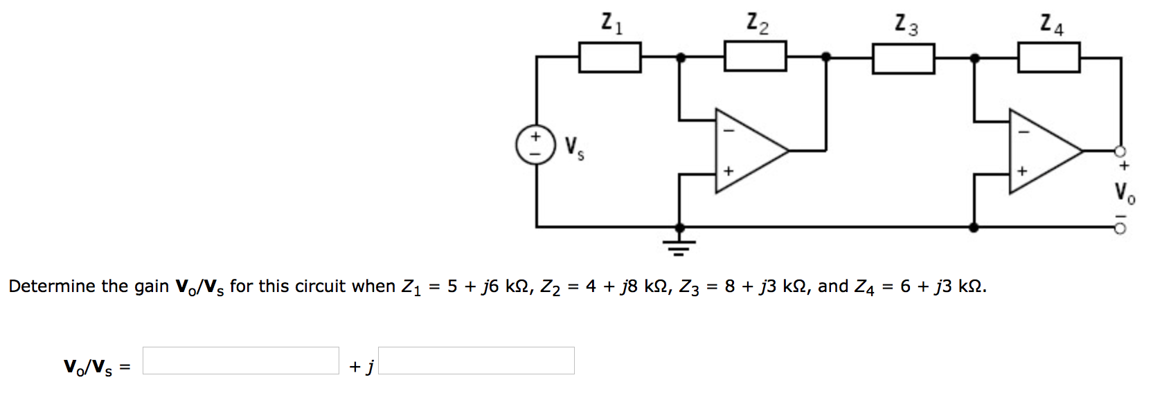Solved Determine The Gain V 0 V s For This Circuit When Chegg