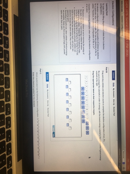 Orbital Filling Diagrams