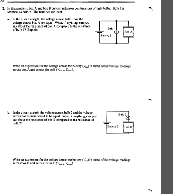 Solved 96 2. In this problem, box A and box B contain