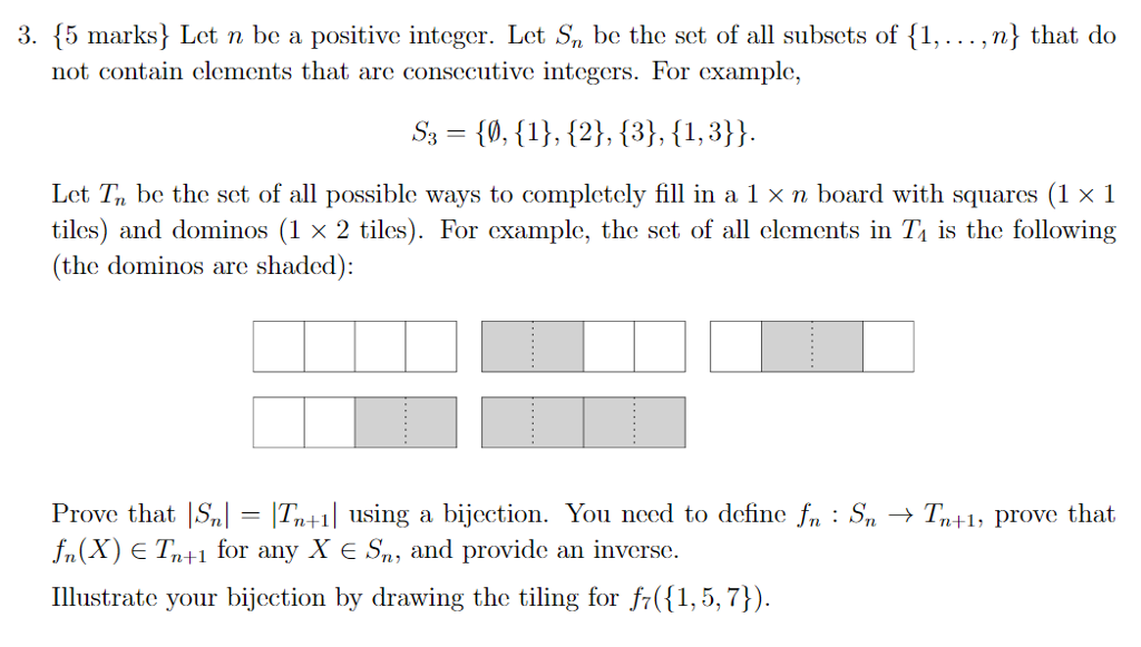 1. Let n be a positive integer. Let S be the set of | Chegg.com
