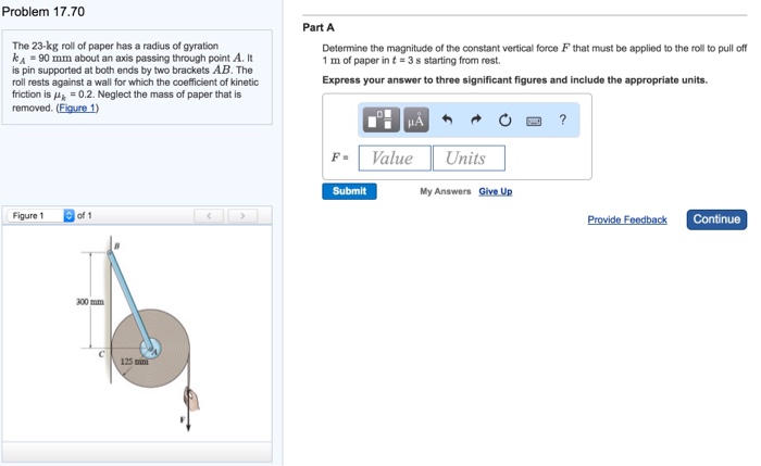 Solved Problem 17.102 Part A The 25-lb slender rod has a | Chegg.com