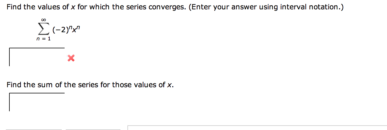 Solved Find the values of x for which the series converges. | Chegg.com