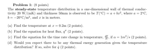 Solved Problem 1: (8 Points) The Steady-state Temperature 