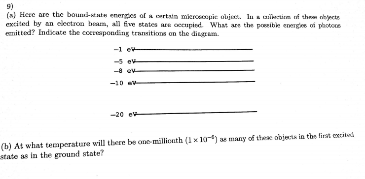 Solved Here are the bound-state energies of a certain | Chegg.com