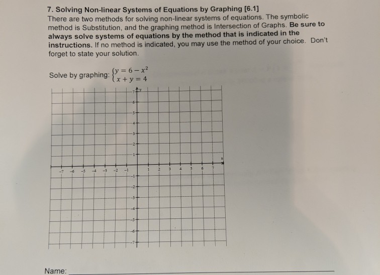non linear systems of equations solver