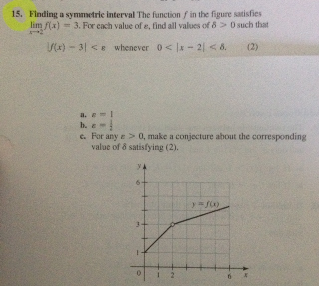 #15. Finding a symmetric interval. | Chegg.com