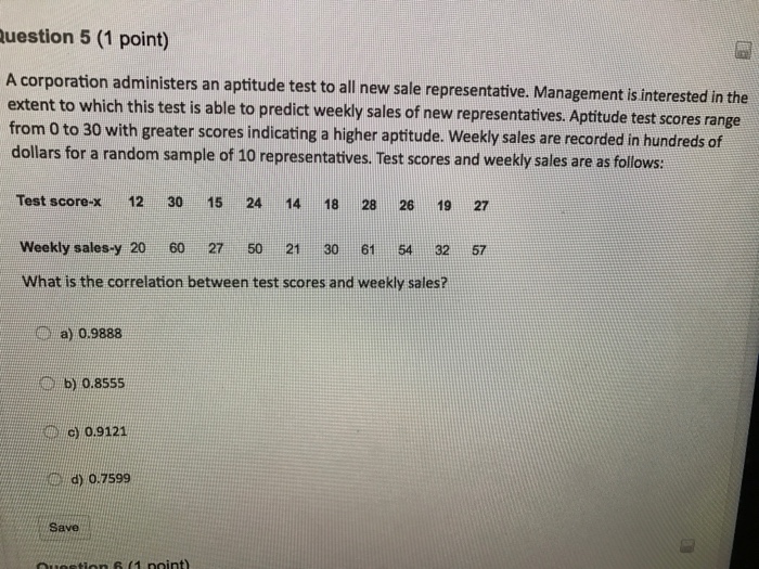 Sales Representative Aptitude Test Questions