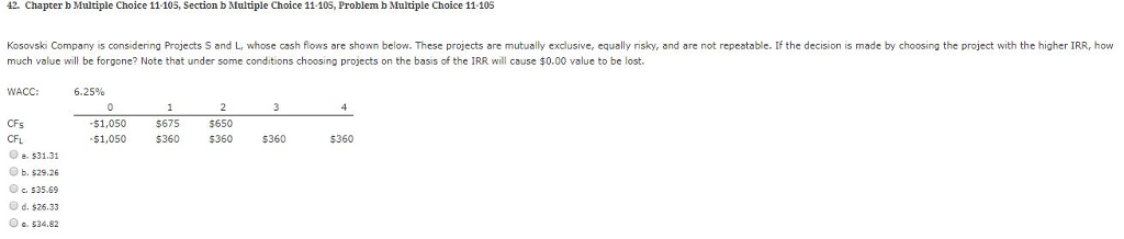 Solved 1. Chapter b Multiple Choice 11-087, Section b | Chegg.com