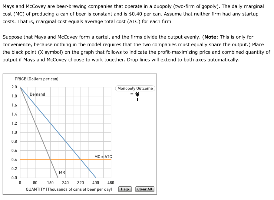 Solved Mays and McCovey are beer-brewing companies that | Chegg.com