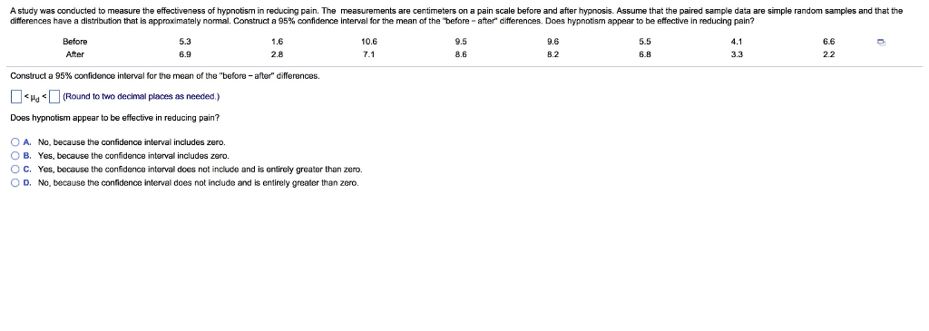 Solved A study was conducted to measure the effectiveness of | Chegg.com