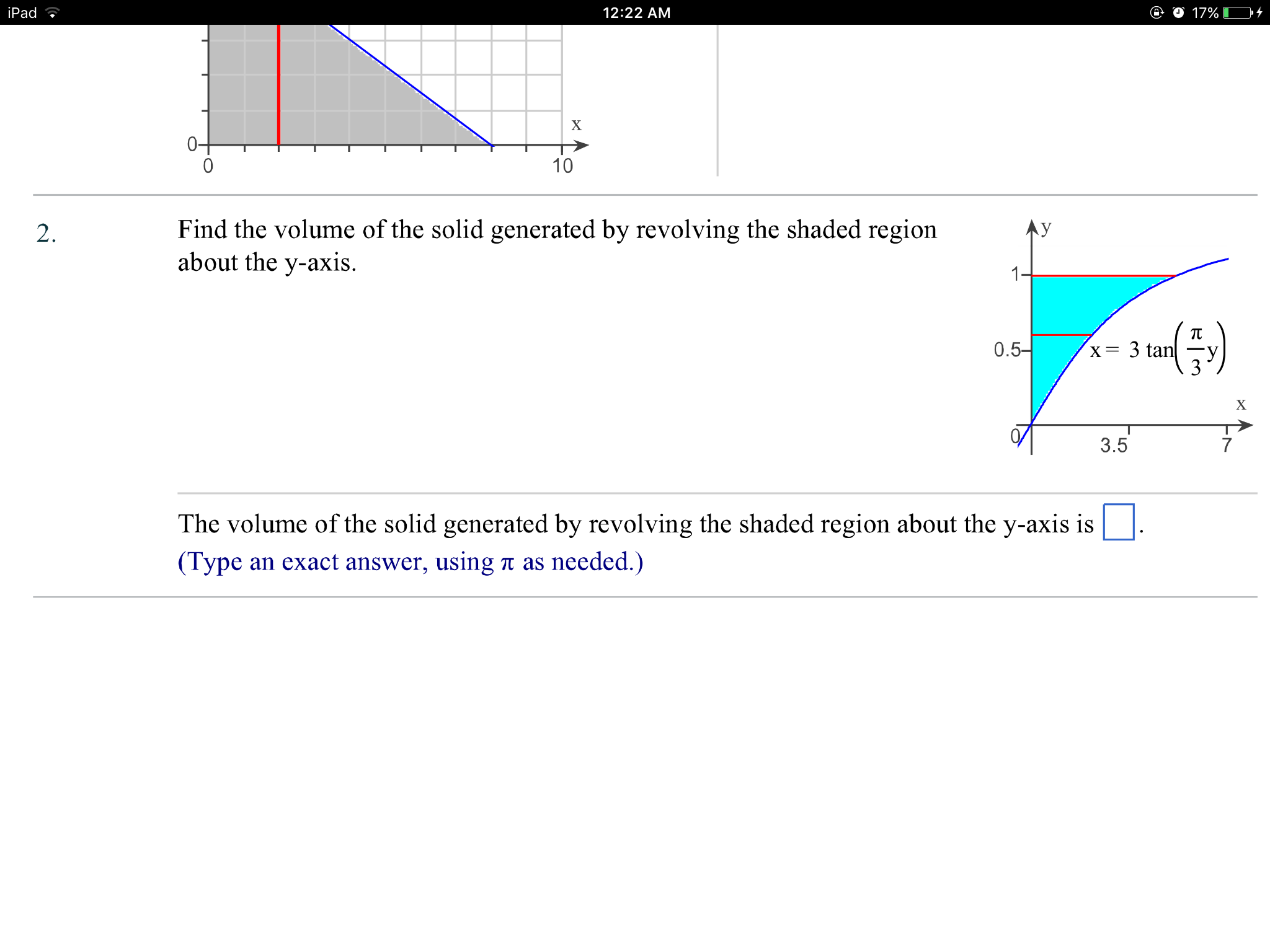 Solved Find The Volume Of The Solid Generated By Revolving