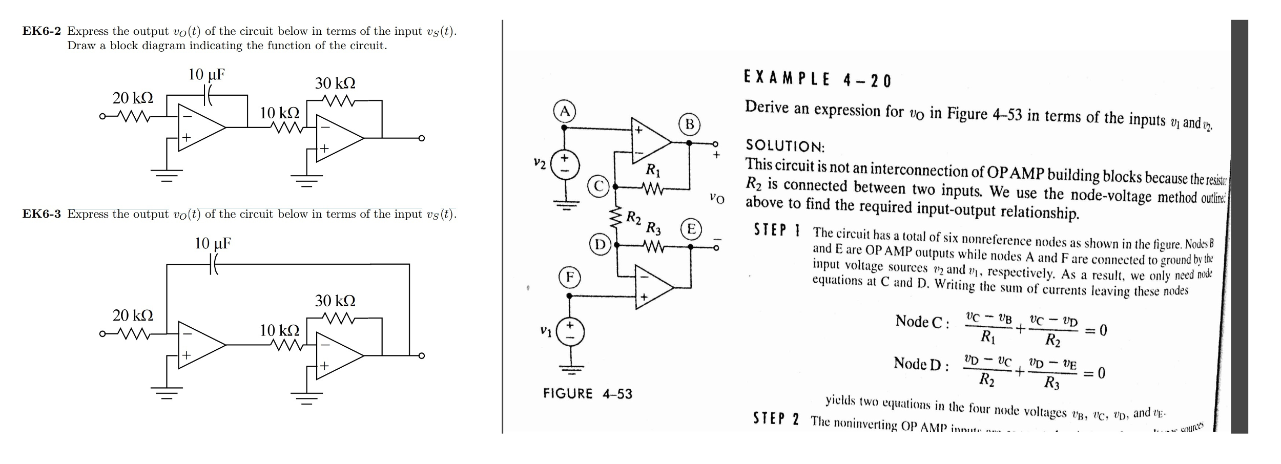 Solved Express the output vo(t) of the circuit below in | Chegg.com