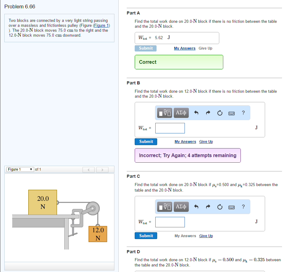 Solved Two Blocks Are Connected By A Very Light String Chegg Com