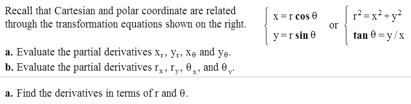 transformation matrix polar to cartesian