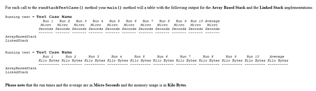 Solved Details 1. RunTime Class You will be expanding the | Chegg.com