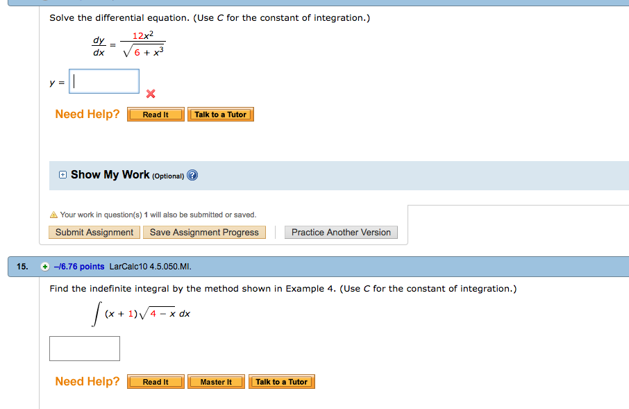 Solved Solve the differential equation. (Use C for the | Chegg.com