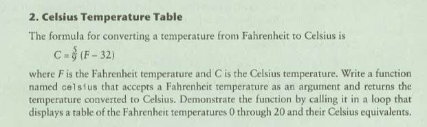 formula for temperature conversion from f to c