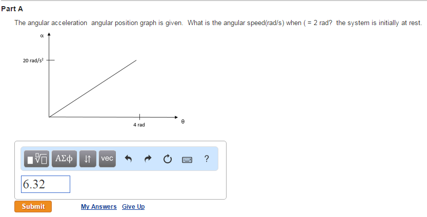 Solved The angular acceleration angular position graph is | Chegg.com