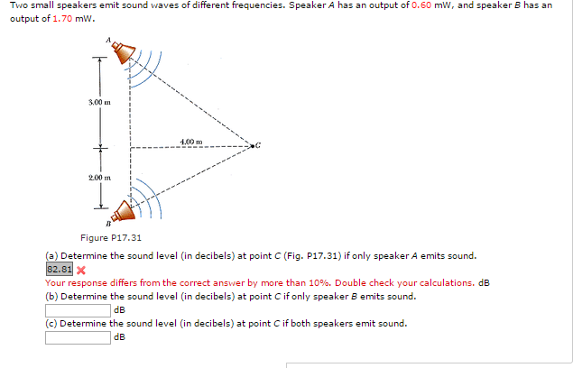 Solved Two Small Speakers Emit Sound Saves Of Different