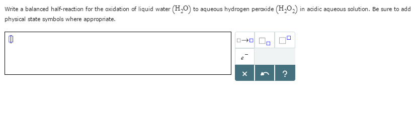 Solved Write A Balanced Half Reaction For The Oxidation Of 8305