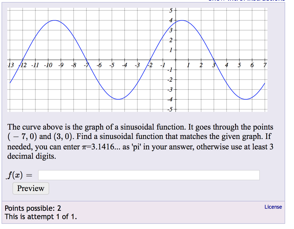 solved-the-curve-above-is-the-graph-of-a-sinusoidal-chegg