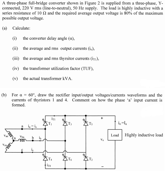 Solved A Three-phase Full-bridge Converter Shown In Figure 2 | Chegg.com