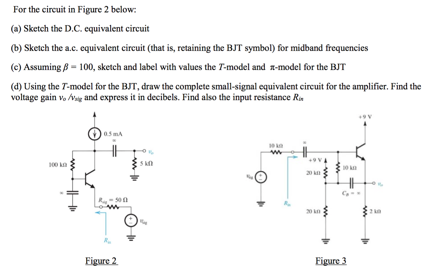 Solved For the circuit in Figure 2 below: (a) Sketch the | Chegg.com