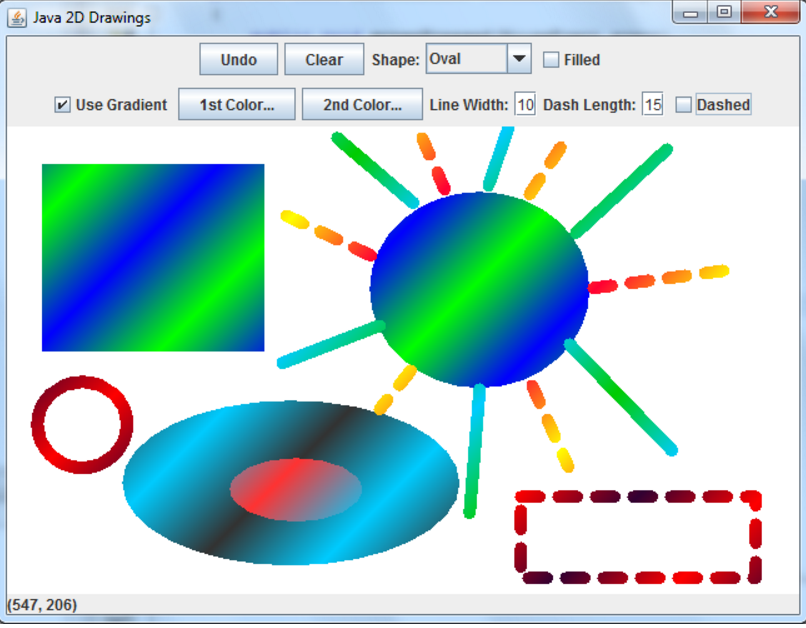 Solved: Java 2D Drawing Application. Implement The Applica... | Chegg.com